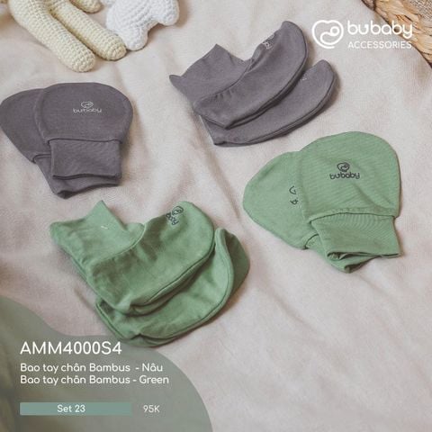 Set 4 bộ bao tay bao chân S4 Bubaby