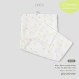Khăn đa năng màu trắng in họa tiết dứa màu vàng Nous NB2S25-AK1-F02-OW-FS