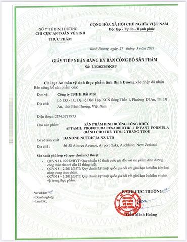 Sữa công thức Aptamil Profutura Cesarbiotik Newzeland