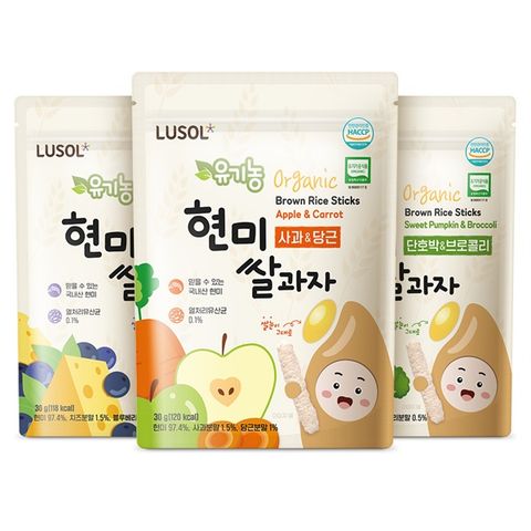 Bánh gạo lứt Lusol hình que