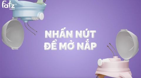 Bình hút Tritan bật hút 2 tay cầm với phao 360 độ Fatz
