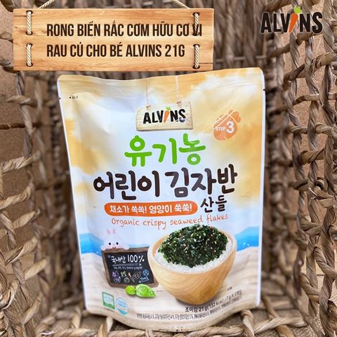 Rong biển Hữu cơ rắc cơm Alvins