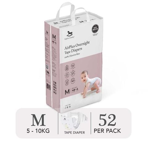 Bỉm tã dán Applecrumby Airplus Overnight Mega
