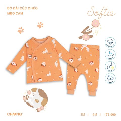 Bộ dài tay Chaang cúc chéo