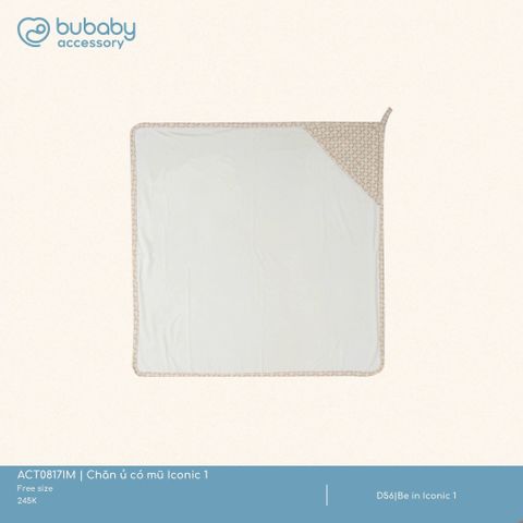 Chăn ủ có mũ Iconic 1 Bubaby ACT0817IM.FRED57