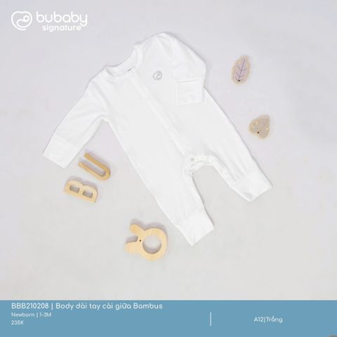 Body dài tay cài giữa Bambus Bubaby BBB210208.0NBA08