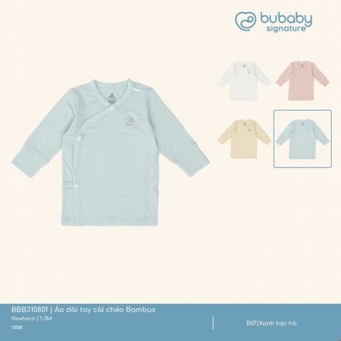 Áo dài tay cài chéo Bambus Bubaby BBB310801.0NBA08