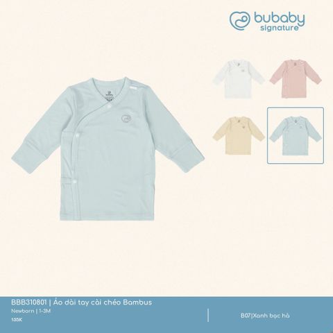 Áo dài tay cài chéo Bambus Bubaby BBB310801.0NBA08