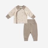 Bộ dài tay Bubaby cài chéo cổ Peter Pan Gami