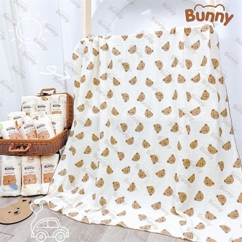 Khăn tắm Bunny muslin