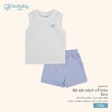 Bộ sát nách cổ tròn Siro Bubaby BSR140403.03YK72
