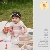 Bộ bodysuit cộc màu trắng kèm váy xòe màu hồng Nous NE2S25-SB2-F04-SW-0M