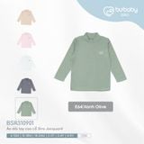 Áo dài tay cao cổ Siro Jacquard Bubaby BSR310901.18MA10