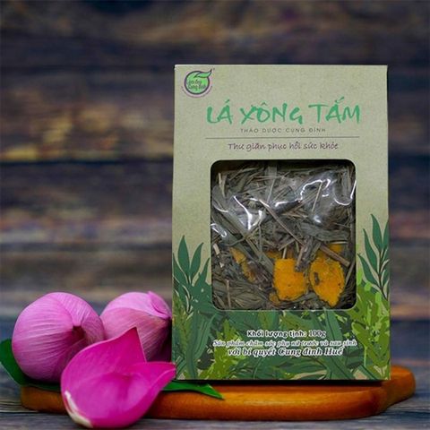 Lá xông tắm thảo dược cung đình - Xanh dương - 100gr