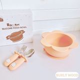 Bát ăn dặm Bar-Rot silicone có đế hít