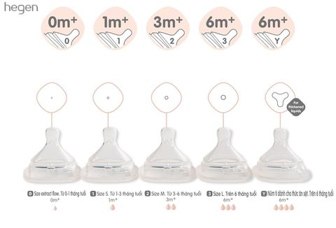 Núm ti Y-cut dành cho thức ăn sệt Hegen