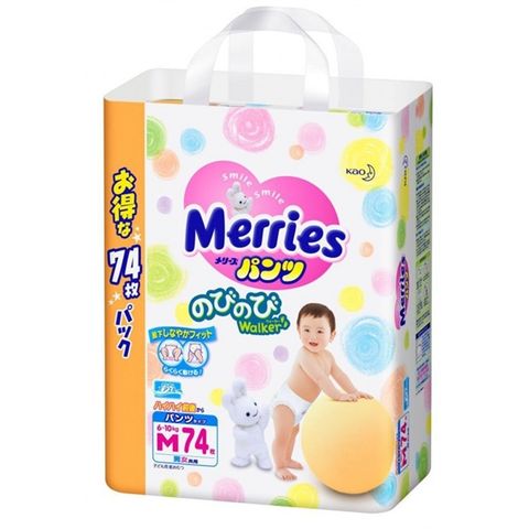 Bỉm Merries quần Jumbo size M - Họa tiết - SIZE M