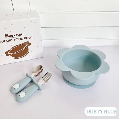 Bát ăn dặm Bar-Rot silicone có đế hít