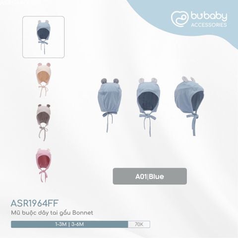 Mũ buộc dây tai gấu Bonnet Bubaby ASR1964FF.06MA01
