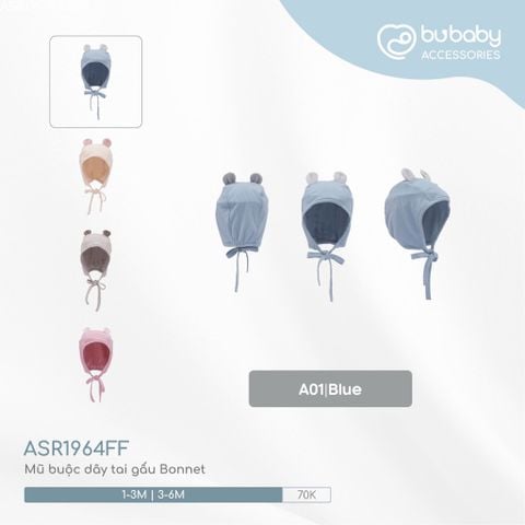 Mũ buộc dây tai gấu Bonnet Bubaby ASR1964FF.06MA01