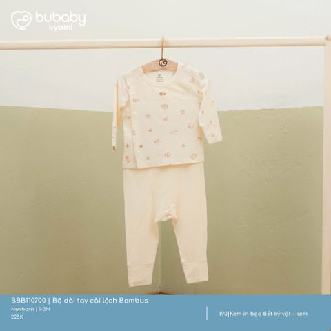 Bộ dài tay cài lệch Bambus Bubaby BBB110700.M13I69