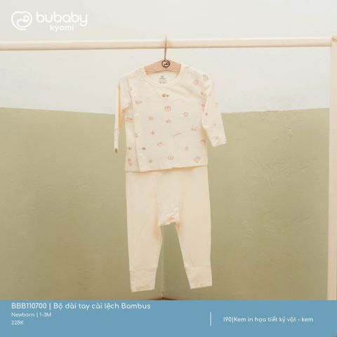 Bộ dài tay cài lệch Bambus Bubaby BBB110700.M13I69