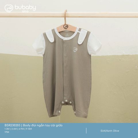 Body đùi ngắn tay cài giữa Bubaby BSR230203.06MD34