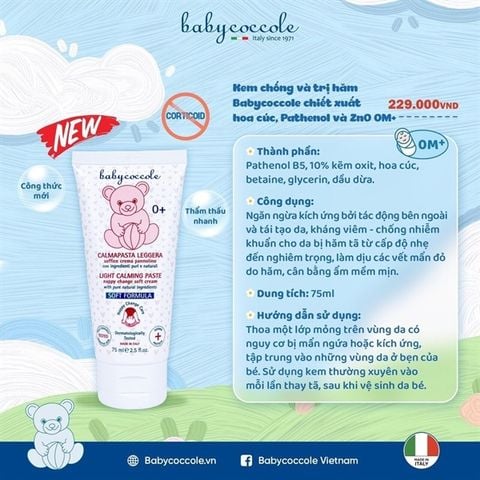 Kem chống và trị hăm Babycoccole