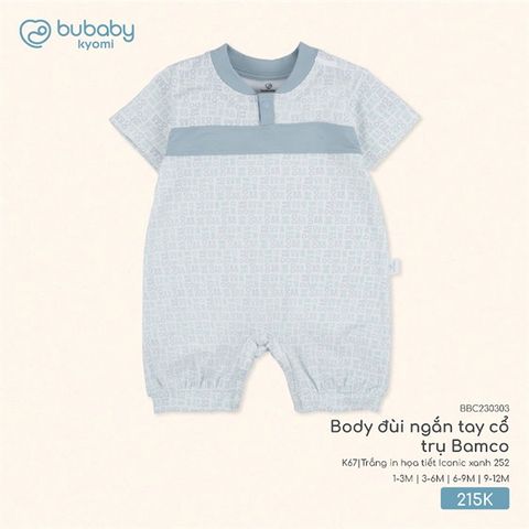 Body đùi ngắn tay cổ trụ Bamco Bubaby BBC230303.06MK66