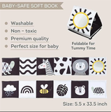 Sách vải đen trắng chủ đề Savannah - Savannah Black & white book Taf Toys