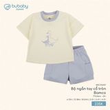 Bộ ngắn tay cổ tròn Bamco Bubaby BBC130407.03Y77A