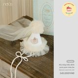 Mũ chóp kiểu đính pom pom màu be Nous NE2S25-AH1-F03-SW-FS