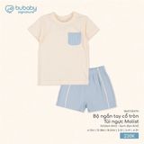 Bộ ngắn tay cổ tròn Túi ngực Molist Bubaby BMD1304TN.03YK61