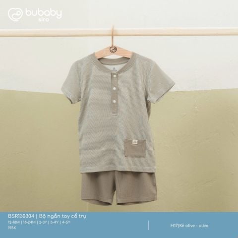 Bộ ngắn tay cổ trụ Bubaby BSR130304.03YH17