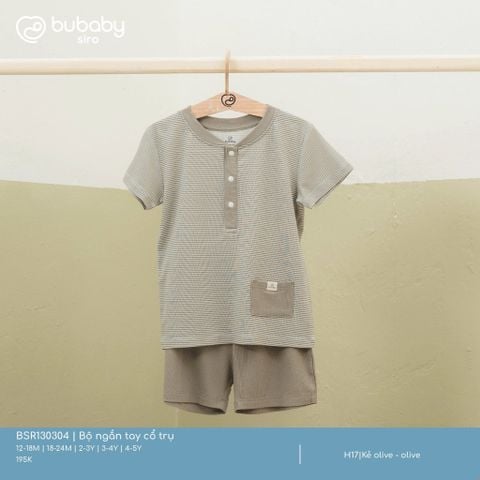Bộ ngắn tay cổ trụ Bubaby BSR130304.03YH17