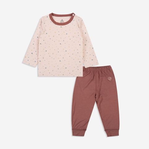 Bộ dài tay cài vai Bambus Harmony Bubaby