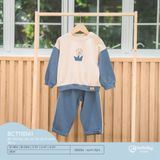 Bộ dài tay cài vai Túi ốp Friend Terry Bubaby BCT1101A1.03YG80