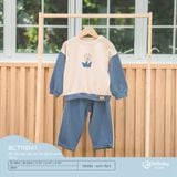 Bộ dài tay cài vai Túi ốp Friend Terry Bubaby BCT1101A1.03YG80