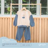 Bộ dài tay cài vai Túi ốp Friend Terry Bubaby BCT1101A1.03YG80
