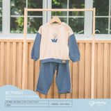 Bộ dài tay cài vai Túi ốp Friend Terry Bubaby BCT1101A1.03YG80