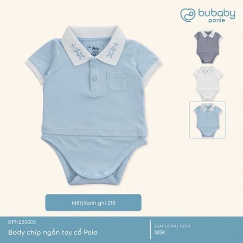 Body chip ngắn tay cổ Polo Bubaby BPN230303.06MM81
