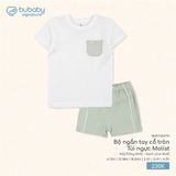 Bộ ngắn tay cổ tròn Túi ngực Molist Bubaby BMD1304TN.03YK61