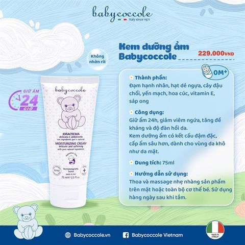 Kem dưỡng ẩm Babycoccole 0m 75ml