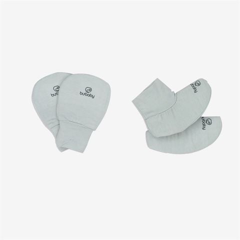 Promo Bao tay bao chân Bambus Bubaby - Ghi A72 - Freesize