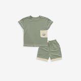 Promo Bộ ngắn tay cài vai Túi ốp Muda 1301A1 Bubaby