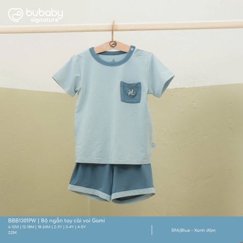 Bộ ngắn tay cài vai Gami Bubaby BBB1301PW.03Y14B
