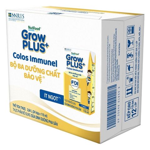 Sữa tươi Nutifood pha sẵn GrowPLUS+ Colos Immunel