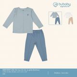 Bộ dài tay cài vai, ly giữa Bambus Bubaby BBB110109.03Y59A