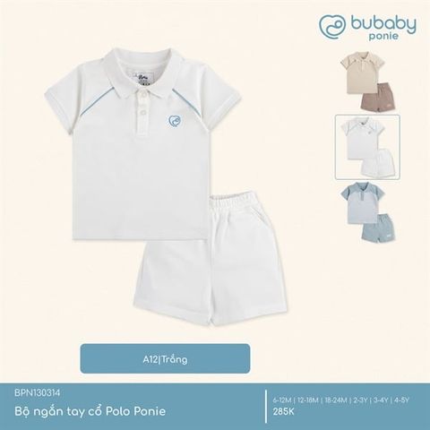 Bộ ngắn tay cổ Polo Ponie Bubaby BPN130314.03YL30
