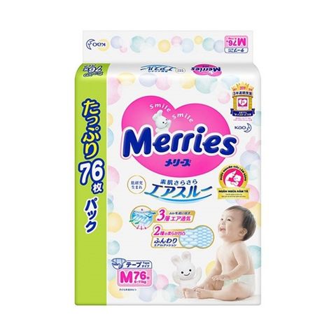 Bỉm tã dán Merries Jumbo